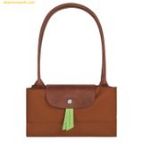  Túi Tote Longchamp Le Pliage Green M Tote Bag Cognac - Recycled canvas 