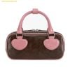 Túi Xách Find Kapoor Heart Block Bag 22 Crinkled Brown Pink Màu Hồng Nâu