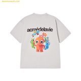  Áo Phông ADLV Clay Alien Short Sleeve T-Shirt Xám 