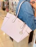  Túi Tote Michael Kors Marilyn medium tote bag in saffiano leather Pink 