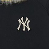  Áo Khoác Phao Dài MLB Curve Long Down New York Yankees 3FDJB1246-50BKS - Đen 