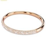 Vòng Tay, Lắc Tay Swarovski Sublime bangle Snow pavé, White, Rose gold-tone plated 5688610 