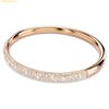  Vòng Tay, Lắc Tay Swarovski Sublime bangle Snow pavé, White, Rose gold-tone plated 5688610 