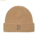  Mũ Len MLB Wool Wappen Beanie 43BGD-3ABNL0126 - Nâu 
