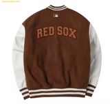  Áo Khoác Bomber MLB Wool Basic Sleeveless Varsity Jacket Top A3 3AJPV0634-43BRS Màu Nâu 