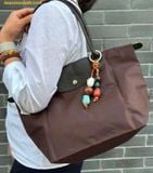  Túi Xách Longchamp Le Pliage Green L Tote bag Mocha 