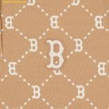  Áo Polo MLB Women's Diamond Monogram Jacquard Collar T-Shirt BOS (L.Camel) 3FPQM0243-43CAL 