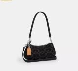  Túi Đeo Vai Coach Ashton Mini Shoulder Bag In Signature Denim Black CCZ49 