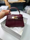  Túi Đeo Chéo JW PEI PEI Elise Top Handle Bag - Deep Burgundy Đỏ rượu 