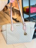  Túi Tote Michael Kors Marilyn Medium Tote Bag Signature Logo In Powder Blush Multi 35F5G6AT2B 