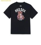  Áo Phông MLB Oversized short-sleeve T-shirt featuring Mega Bear back graphic Boston Red Sox Black 3ATSE0263-43BKS 