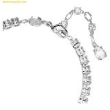  Vòng Tay Swarovski Matrix Tennis Bracelet Mixed Cuts, Rhodium Plated 5666426 - Bạc 