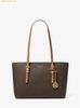  Túi Tote Michael Kors Quinn Medium Signature Logo and Leather Tote Bag Brown 30T5GQNT2B 