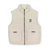  Áo Ghile Phao MLB Woven Mix Fleece Vest BOS (D.Cream) 3AFDB0246-43CRD Trắng Kem 