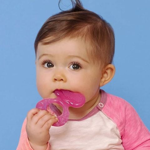  Nuby gặm nướu trẻ em bằng silicone trong suốt 620 