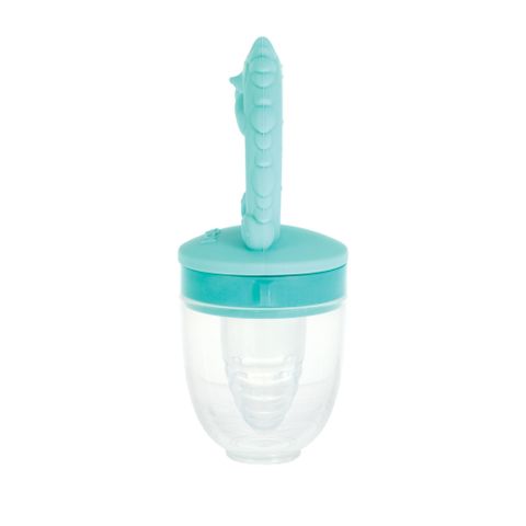  Nuby Túi nhai ăn dặm bằng silicone cho bé có tay cầm hình thú dễ thương 