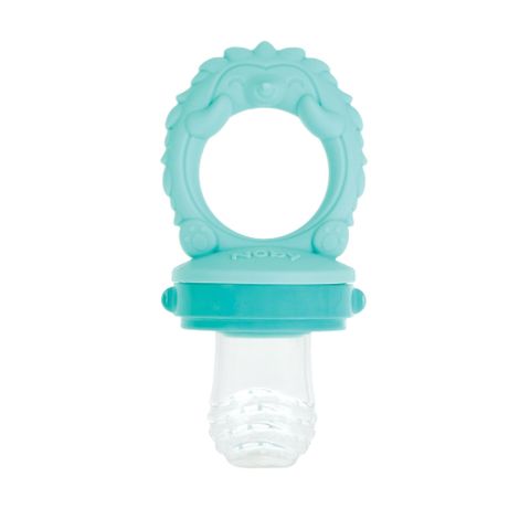  Nuby Túi nhai ăn dặm bằng silicone cho bé có tay cầm hình thú dễ thương 