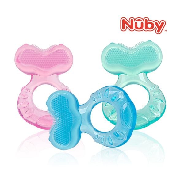  Nuby gặm nướu trẻ em bằng silicone trong suốt 620 