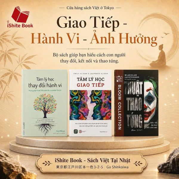 Combo : Tâm Lý Học Thay Đổi Hành Vi + Tâm Lý Giao Tiếp + Thuật Thao Túng