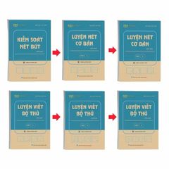 Combo 6 Vở Luyện Viết Chữ Hán, Các Nét Căn Bản, Luyện Viết Các Bộ Thủ Trong Tiếng Trung+ Tặng kèm bút 20 ngòi