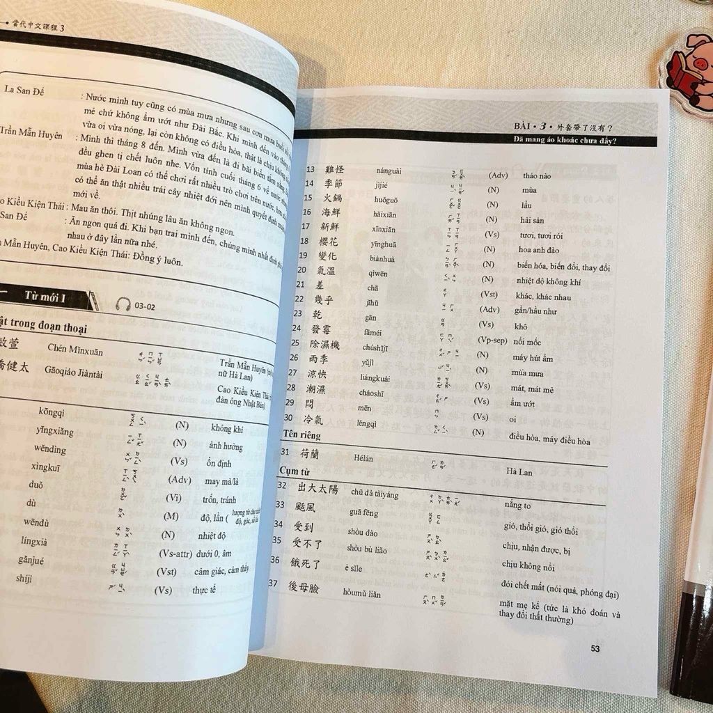 Combo Giáo Trình Tiếng Trung Đương Đại Phổn Thể TRUNG Việt - T3 (bản đen trắng)