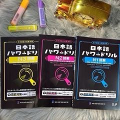 Combo Nihongo Pawa Doriru Dokkai N3 – N2 – N1  - Có dịch tiếng Việt