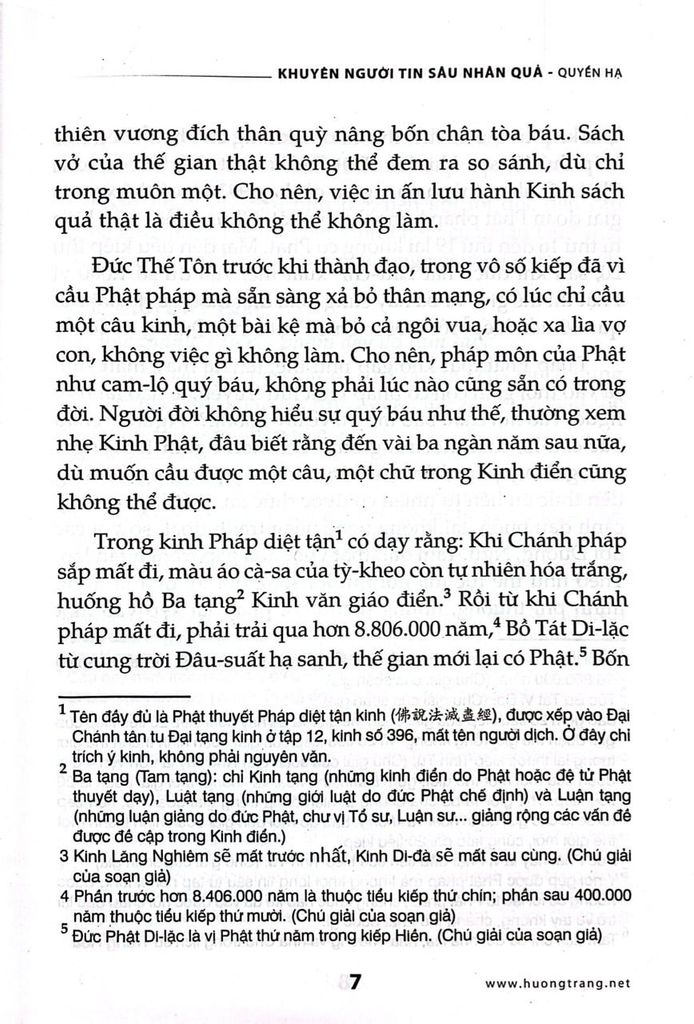 Khuyên Người Tin Sâu Nhân Quả - Quyển Hạ