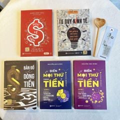 Combo sách : Học về tiền + Tư duy kinh tế+ Bản đồ về dòng tiền+ Biến mọi thứ thành tiền
