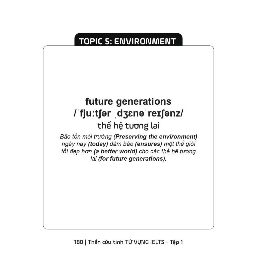 Thần Cứu Tinh Từ Vựng IELTS Kỹ Năng Nói Và Viết, IELTS Speaking & Writting Task 2, Dành Cho Band A1-B2 - Tập 1