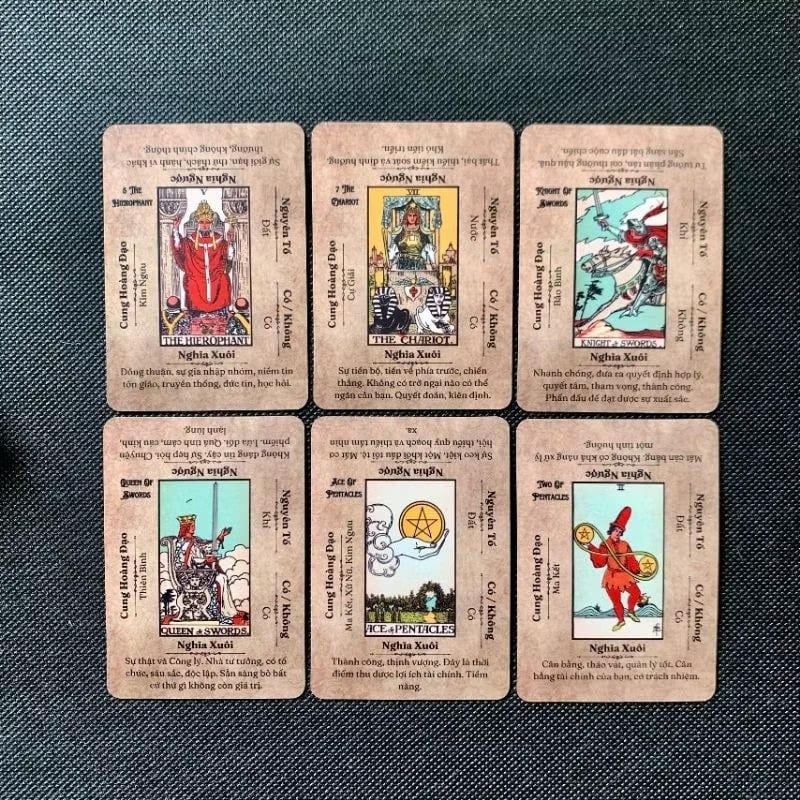 Bộ Bài Ý NGHĨA TAROT TIẾNG VIỆT dành cho người mới bắt đầu học Tarot phiên bản Tarot smith waite tiếng việt