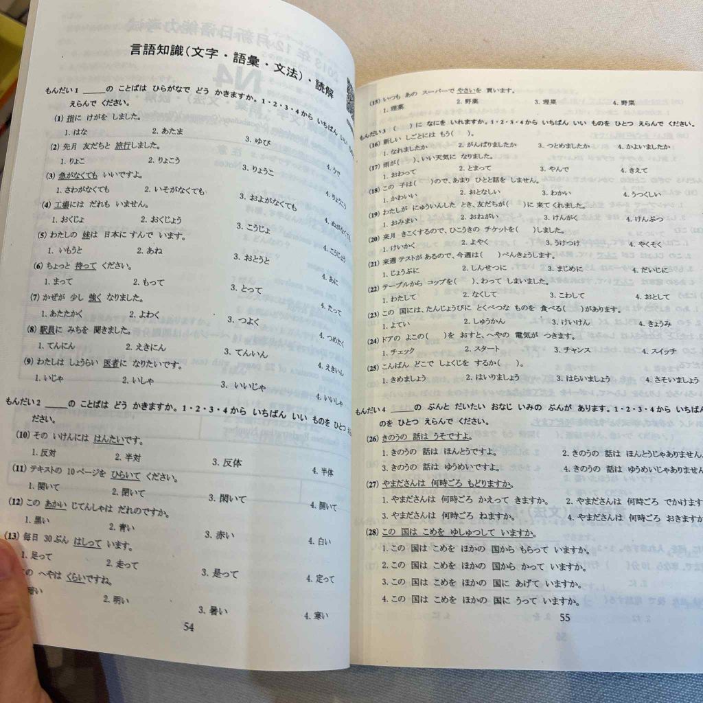 Tổng Hợp Đề thi chính thức N5 -N4