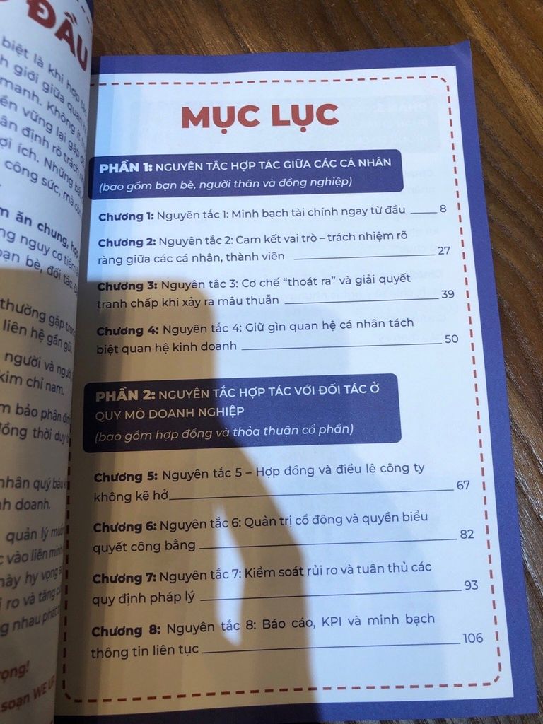 12 Nguyên tắc cốt lõi hợp tác làm ăn chung, Chia thế nào để khoá rủi ro, minh bạch, bền vững