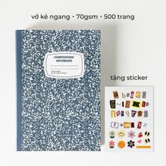 Vở 500 trang kẻ ngang bìa bồi cứng