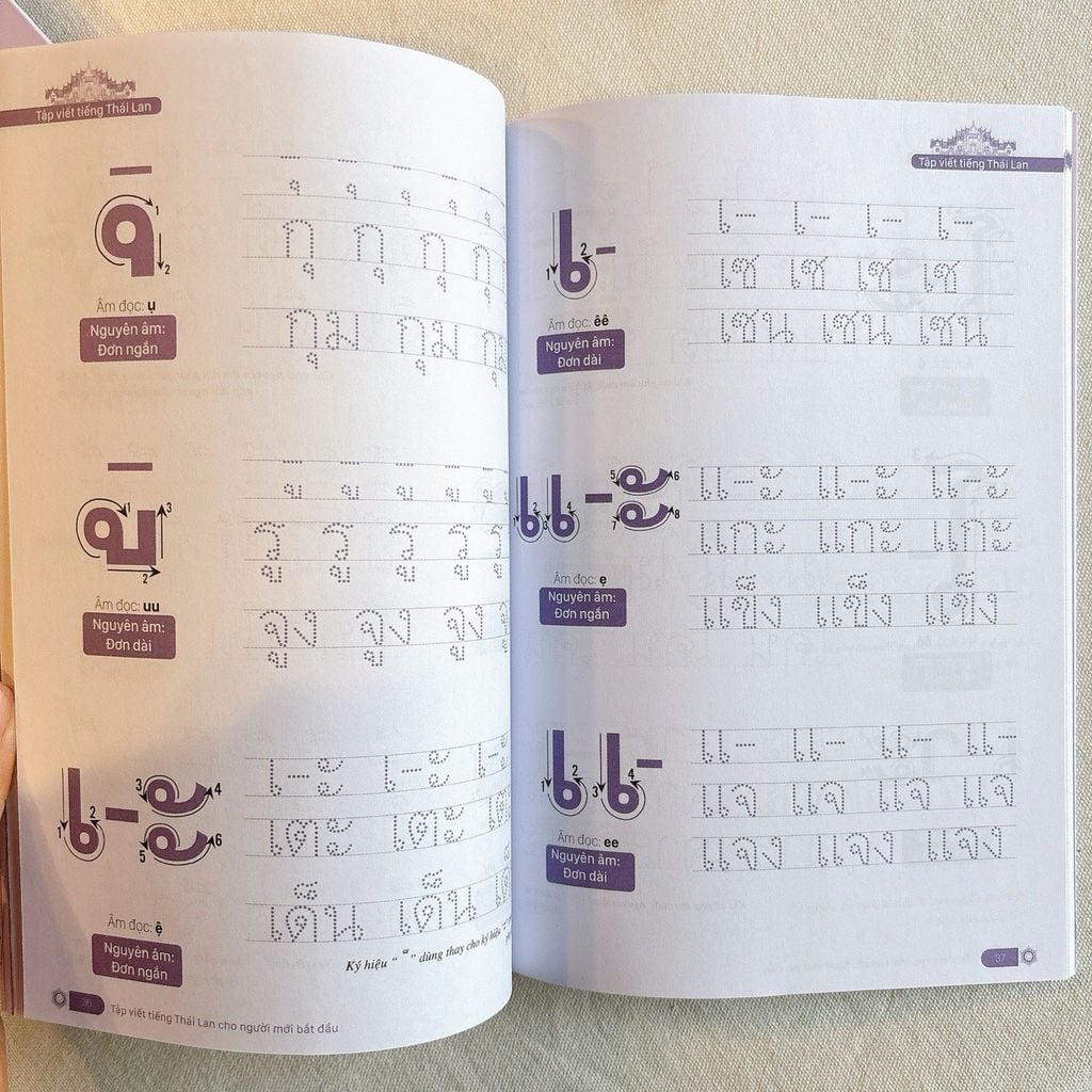Tập Viết Tiếng Thái Lan Cho Người Mới Bắt Đầu