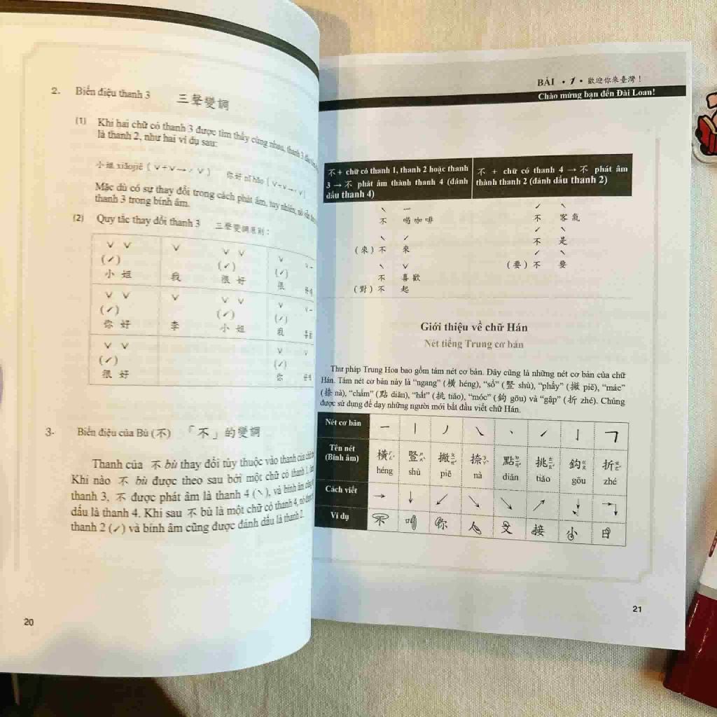 Combo Giáo Trình Tiếng Trung Đương Đại Phổn Thể TRUNG VIỆT - T1 (bản đen trắng)