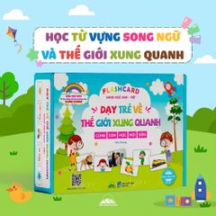 Sách - Flashcard - Dạy Trẻ Về Thế Giới Xung Quanh - Song Ngữ Anh-Việt - 120 Thẻ Học Thông Minh