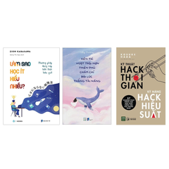 Combo sách: Làm Sao Học Ít Hiểu Nhiều? + Kiên Trì Vượt Trội Hơn Thiên Phú - Chăm Chỉ Đôi Lúc Thắng Tài Năng + Kỹ Thuật Hack Thời Gian - Kỹ Năng Hack Hiệu Suất