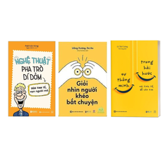Combo sách: Nghệ Thuật Pha Trò Dí Dỏm - Đùa Tinh Tế Vạn Người Mê + Giỏi Nhìn Người Khéo Bắt Chuyện + Sự Thông Minh Trong Hài Hước: Nói Tinh Tế, Dễ Vào Tim