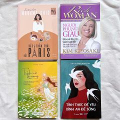 Combo sách ( Rất Thần Thái Rất Paris + Người Phụ Nữ Giàu - Kiểm Soát Đồng Tiền Quản Lý Cuộc Đời +Tính Nữ Tỏa Rạng + Tỉnh Thức Để Yêu - Bình An Để Sống )