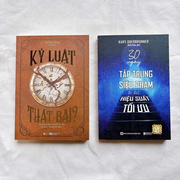 Combo sách ( Kỷ Luật Hay Thất Bại? + 30 Ngày Tập Trung Siêu Phàm Để Đạt Hiệu Suất Tối Ưu )