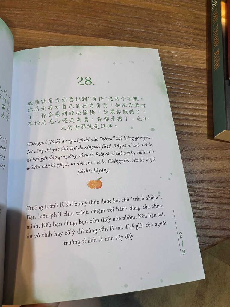 Gieo Dịu Dàng Ắt Hái Được Niềm Vui - 200 Trích Dẫn Song Ngữ Trung-Việt Có Phiên Âm