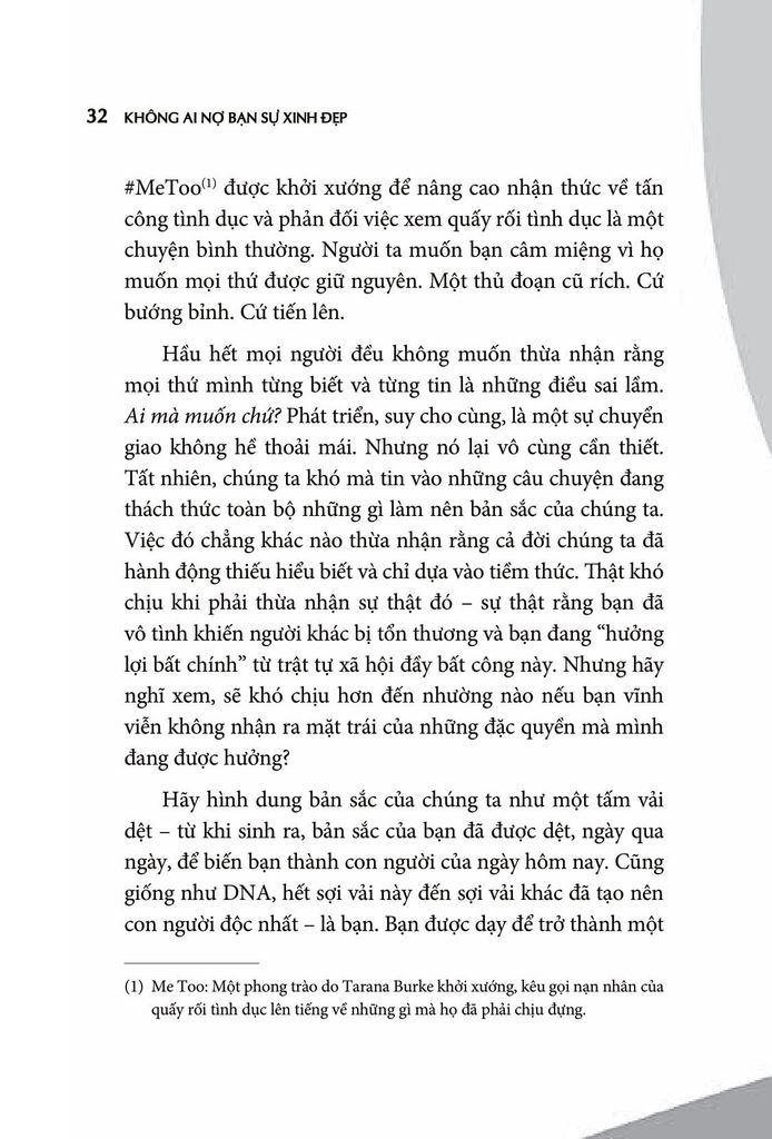 Không Ai Nợ Bạn Sự Xinh Đẹp