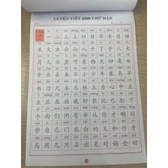 Bộ Sách Luyện Viết 2500 Chữ Hán + Dịch Nghĩa 5000 Từ Vựng Tiếng Trung