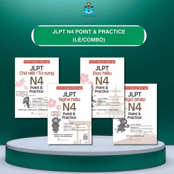 Combo Kỳ thi Kỳ Thi Năng Lực Nhật Ngữ JLPT - N4 Point & Practice