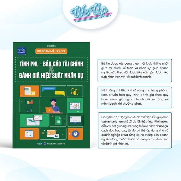 Bộ form mẫu Excel tính PNL, báo cáo tài chính và đánh giá hiệu suất nhân sự
