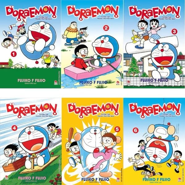 Doraemon Tuyển Tập Tranh Truyện Màu – Trọn Bộ 6 Tập – Sách Tranh Màu