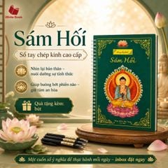 Sổ tay chép Kinh Sám Hối in mờ