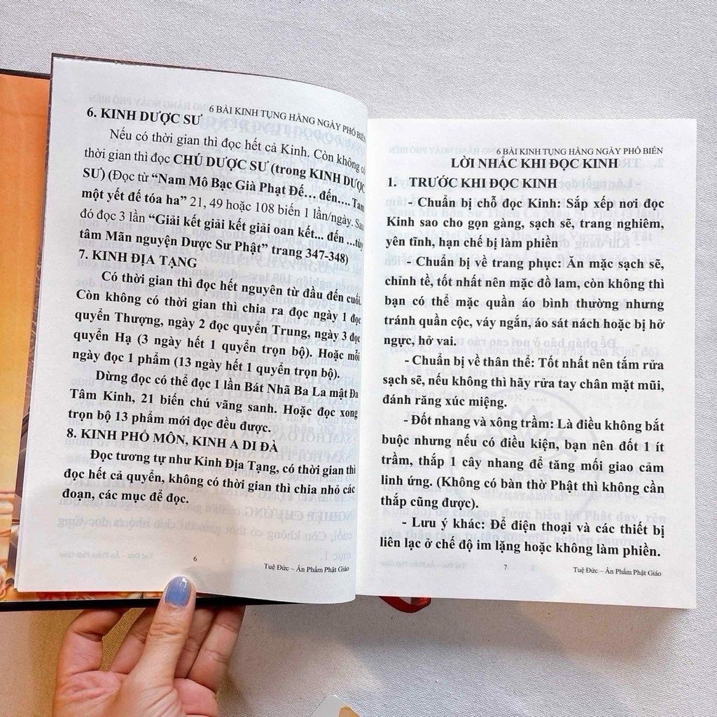 6 Bài Kinh Tụng Hằng Ngày Phổ Biến