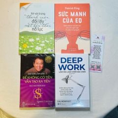 Combo: Xé Vài Trang Thanh Xuân, Đổi Lấy Một Bản Thân Nỗ Lực + Sức Mạnh Của EQ + Dạy Con Làm Giàu – Tập 1: Cha Giàu Cha Nghèo + Deep Work – Làm Ra Làm, Chơi Ra Chơi