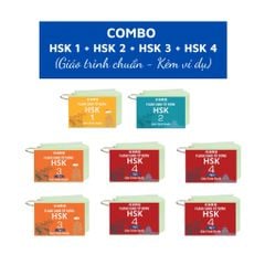 Combo Flashcard Từ Vựng Tiếng Trung HSK 1 + HSK 2 + HSK 3 + HSK 4 - Giáo Trình Chuẩn (1200 từ)